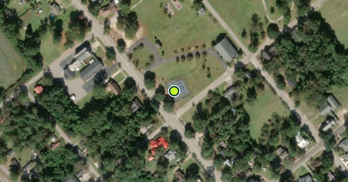 Satellite view of Elloree Pickleball Courts