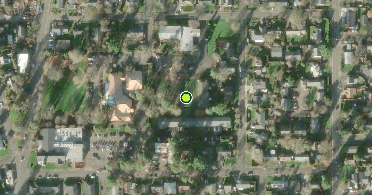 Satellite view of Elsie Stuhr Center Park Pickleball Courts