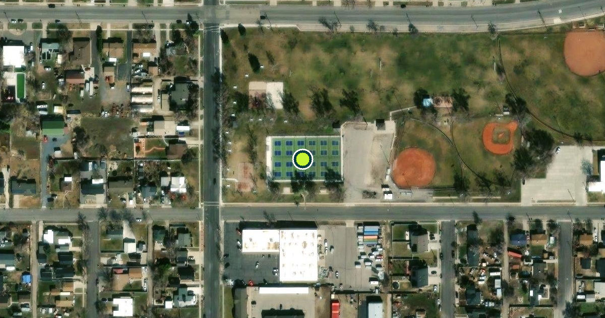 Satellite view of Elton Park Pickleball Courts
