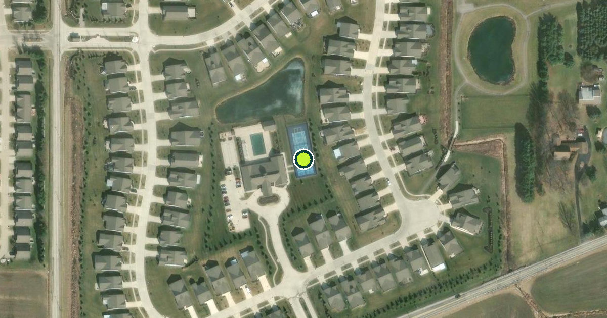 Satellite view of Elyria Pickleball Courts