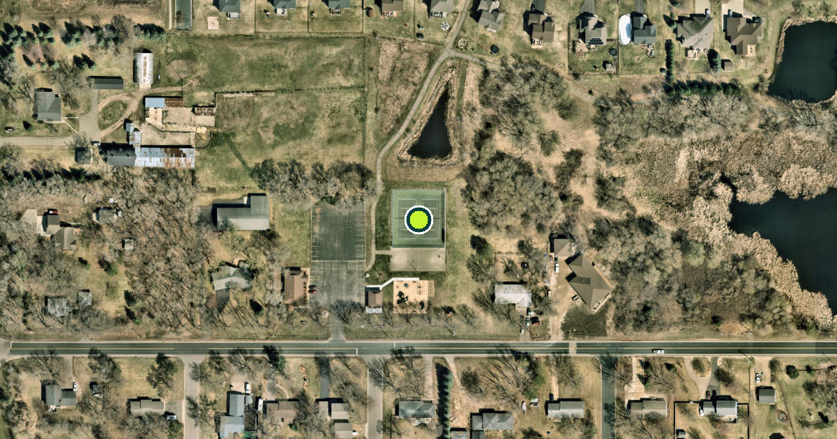 Satellite view of Empire Pickleball Courts
