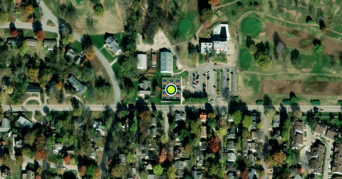 Satellite view of Emporia Pickleball Courts