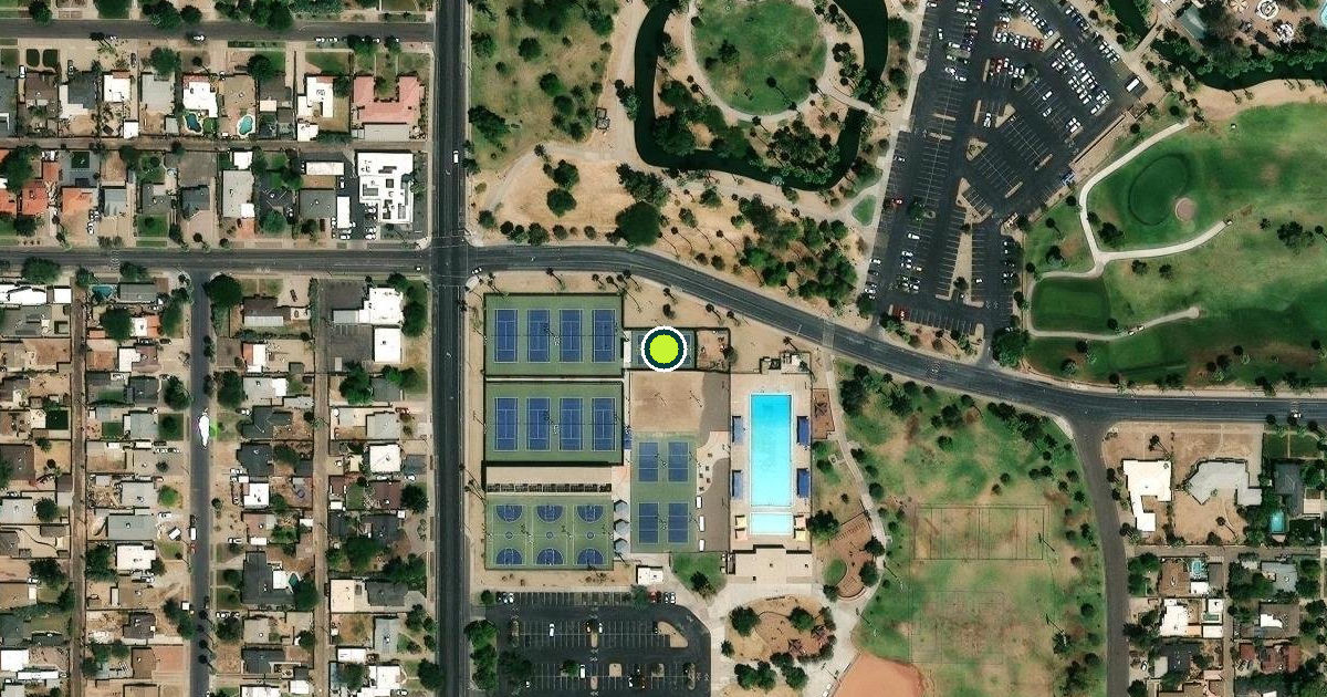 Satellite view of Encanto Park Pickleball Courts