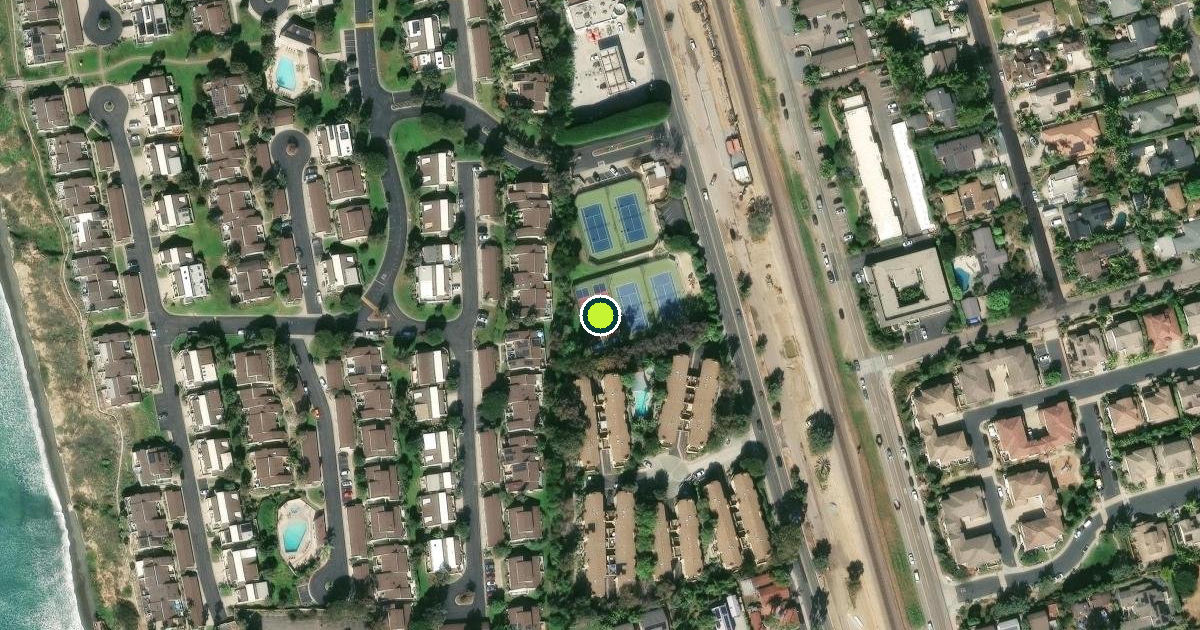 Satellite view of Encinitas Pickleball Courts