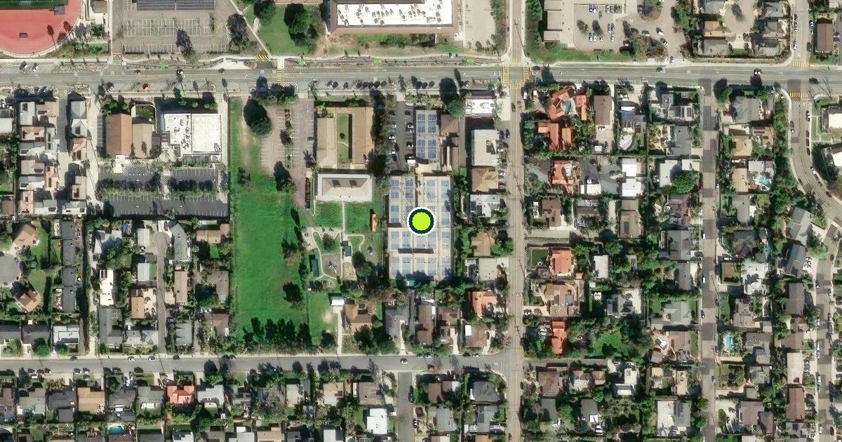 Satellite view of Encinitas Pickleball Courts
