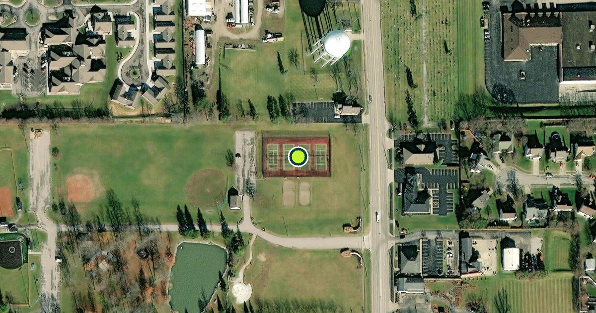 Satellite view of Englewood Pickleball Courts