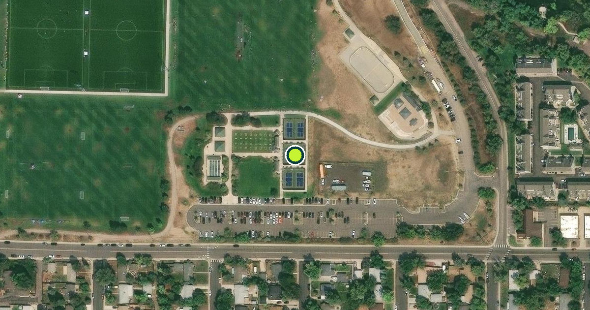 Satellite view of Englewood Pickleball Courts