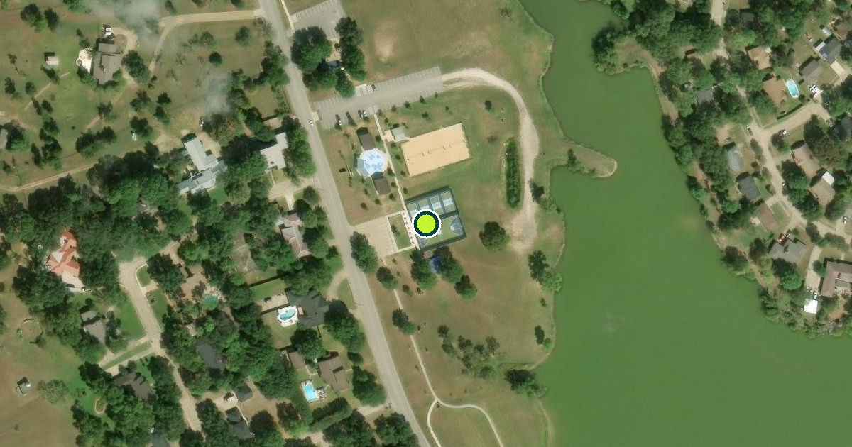 Satellite view of Ennis Pickleball Courts