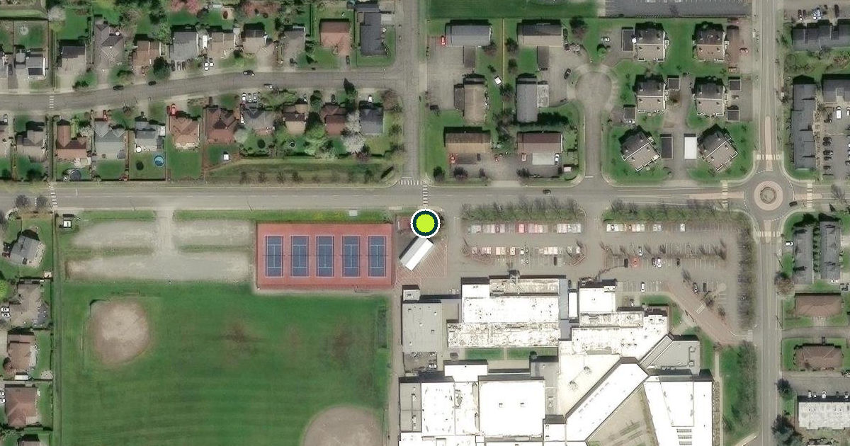 Satellite view of Enumclaw Pickleball Courts
