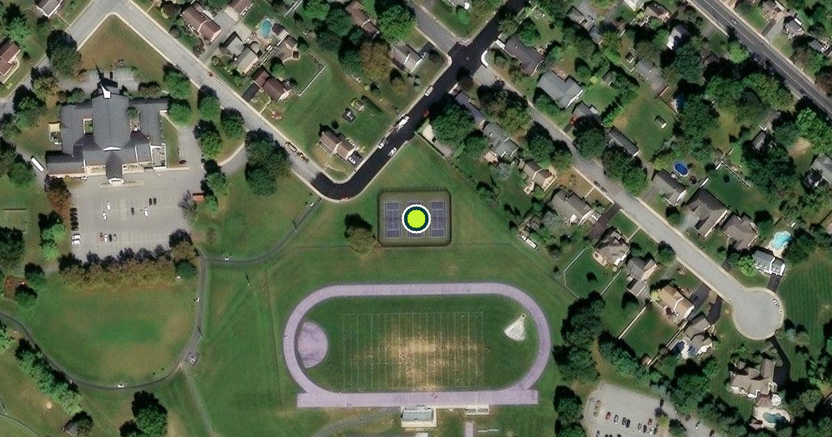 Satellite view of Ephrata Pickleball Courts