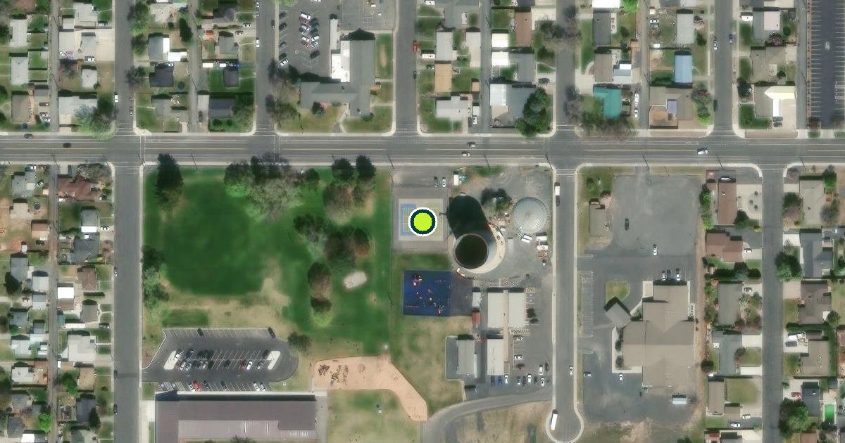Satellite view of Ephrata Pickleball Courts