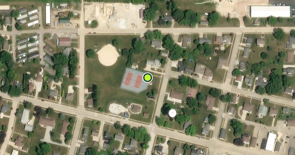 Satellite view of Epworth Pickleball Courts