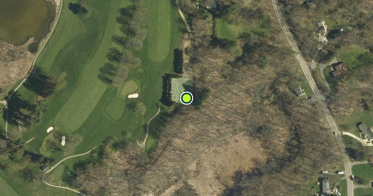 Satellite view of Erie County Pickleball Courts
