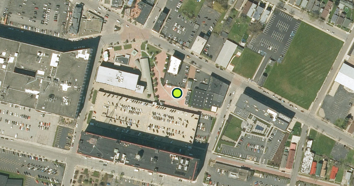 Satellite view of Erie County Pickleball Courts