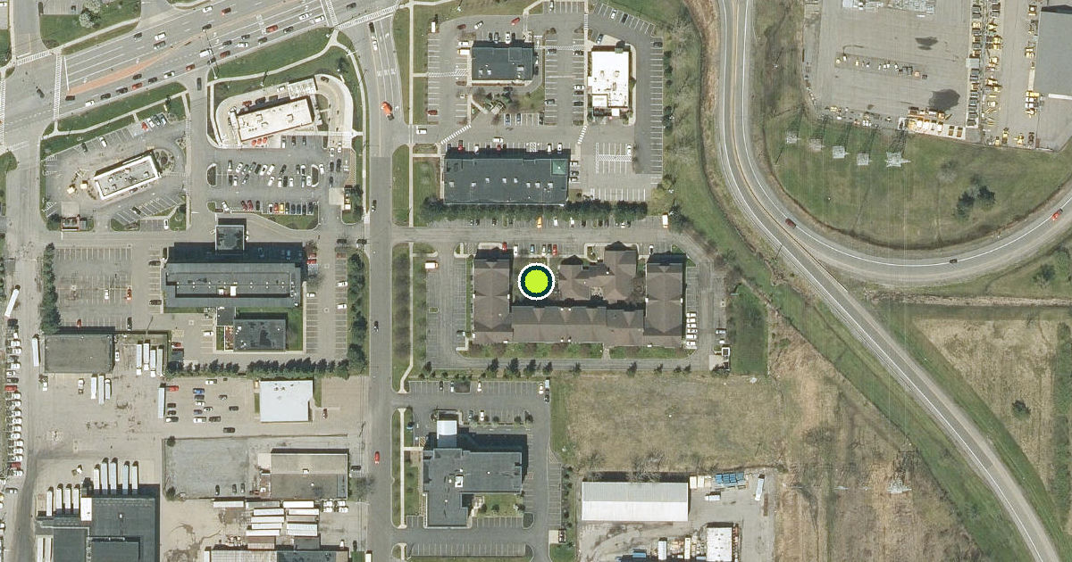 Satellite view of Erie County Pickleball Courts