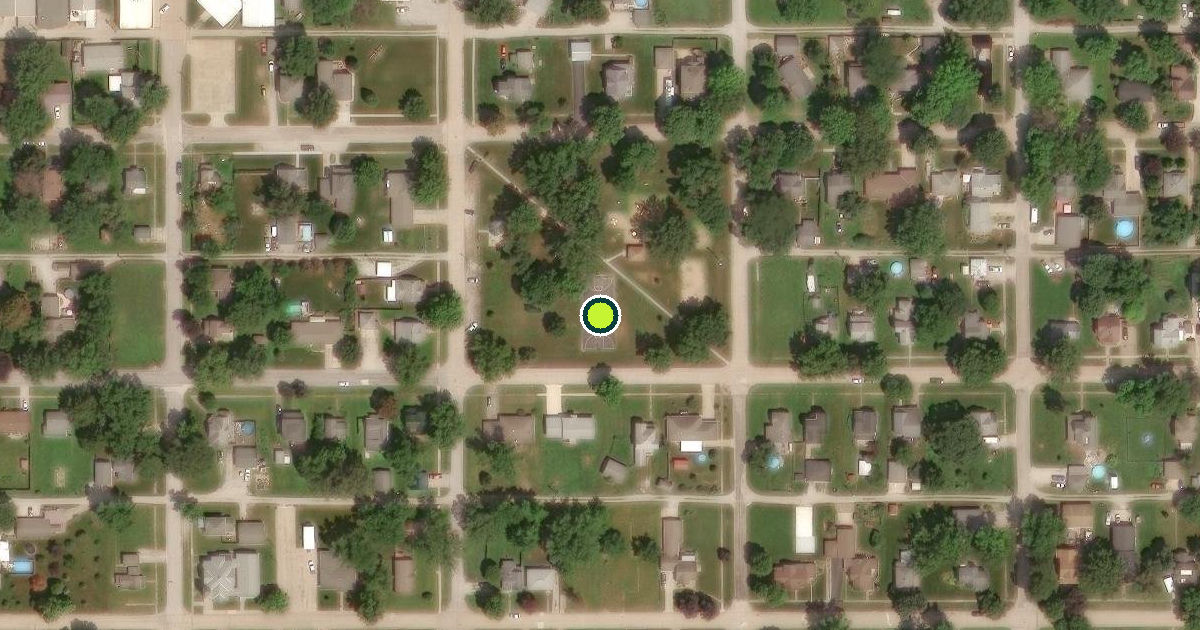 Satellite view of Essex Pickleball Courts