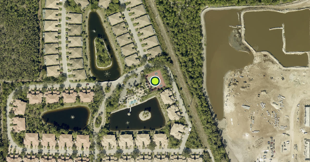 Satellite view of Estero Pickleball Courts