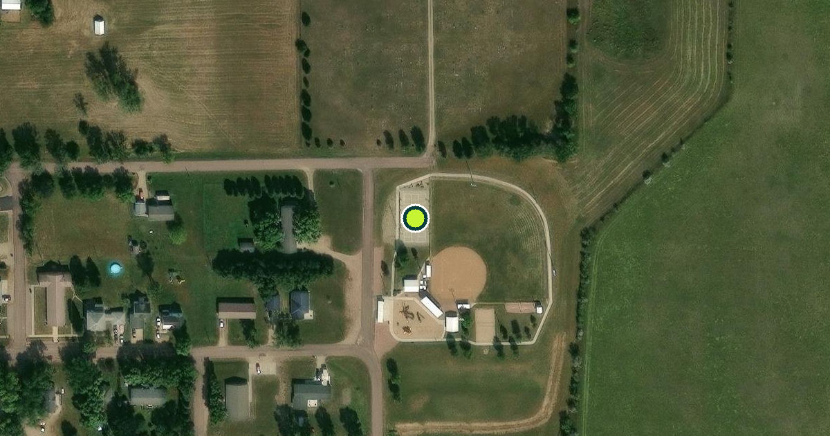 Satellite view of Ethan Pickleball Courts