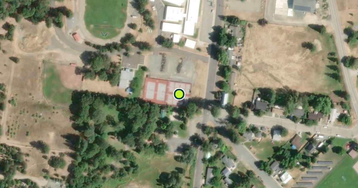 Satellite view of Etna Pickleball Courts