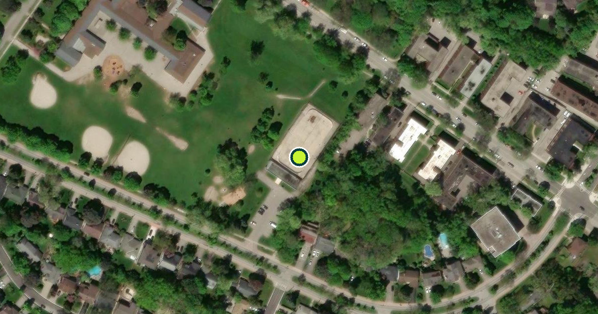 Satellite view of Etobicoke Pickleball Courts