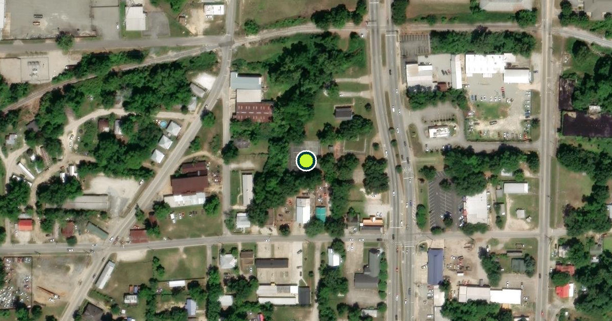 Satellite view of Eufaula Pickleball Courts