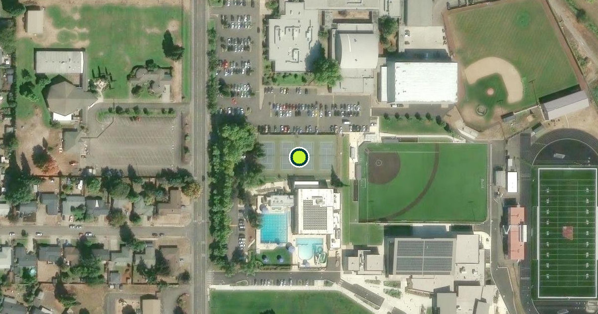 Satellite view of Eugene Pickleball Courts