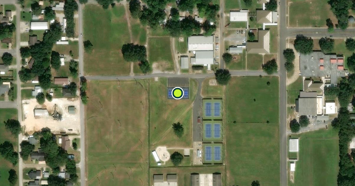 Satellite view of Eunice Pickleball Courts