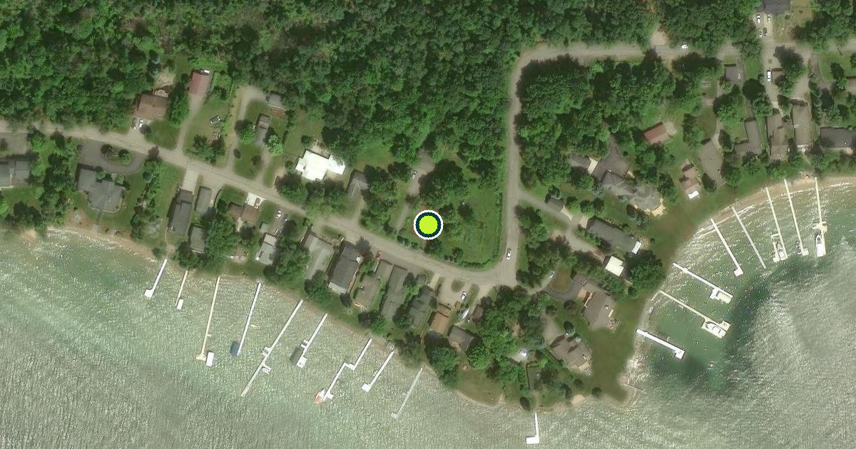 Satellite view of Evangeline Township Pickleball Courts
