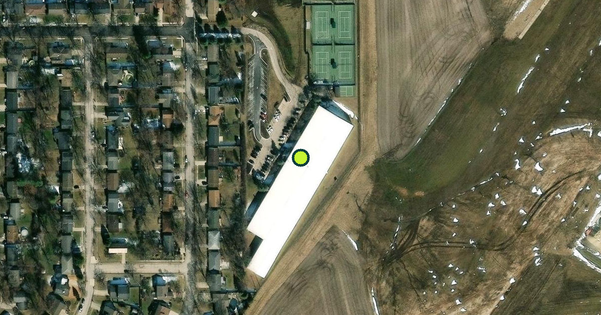 Satellite view of Evergreen Racquet Club & Tennis Fitness Center