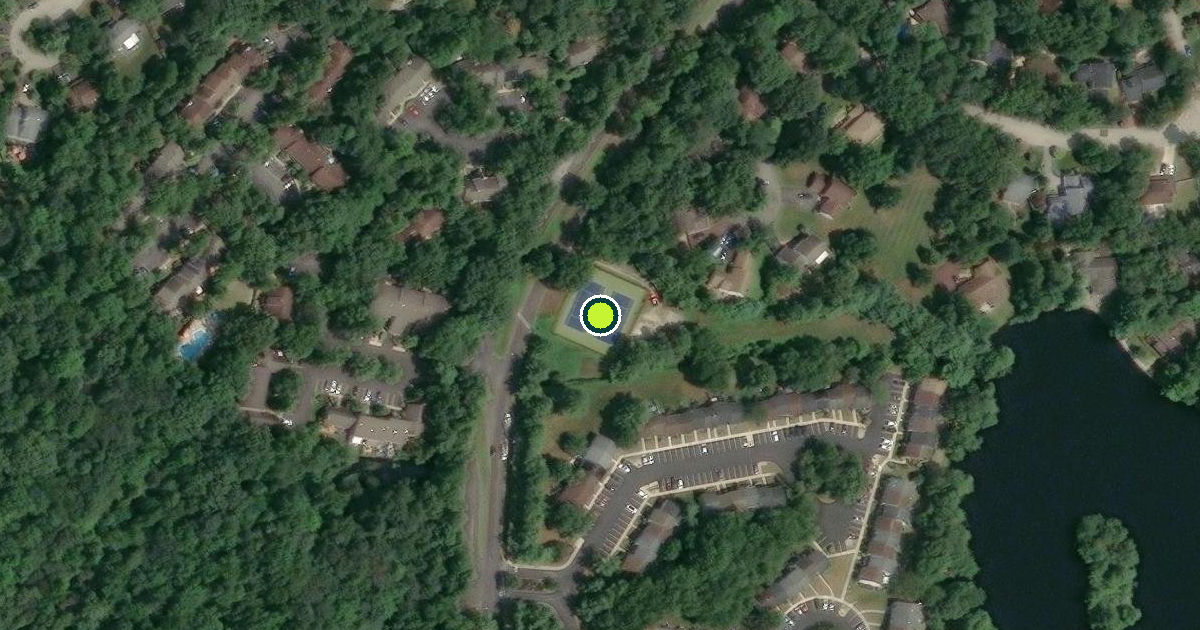 Satellite view of Evesham Township Pickleball Courts