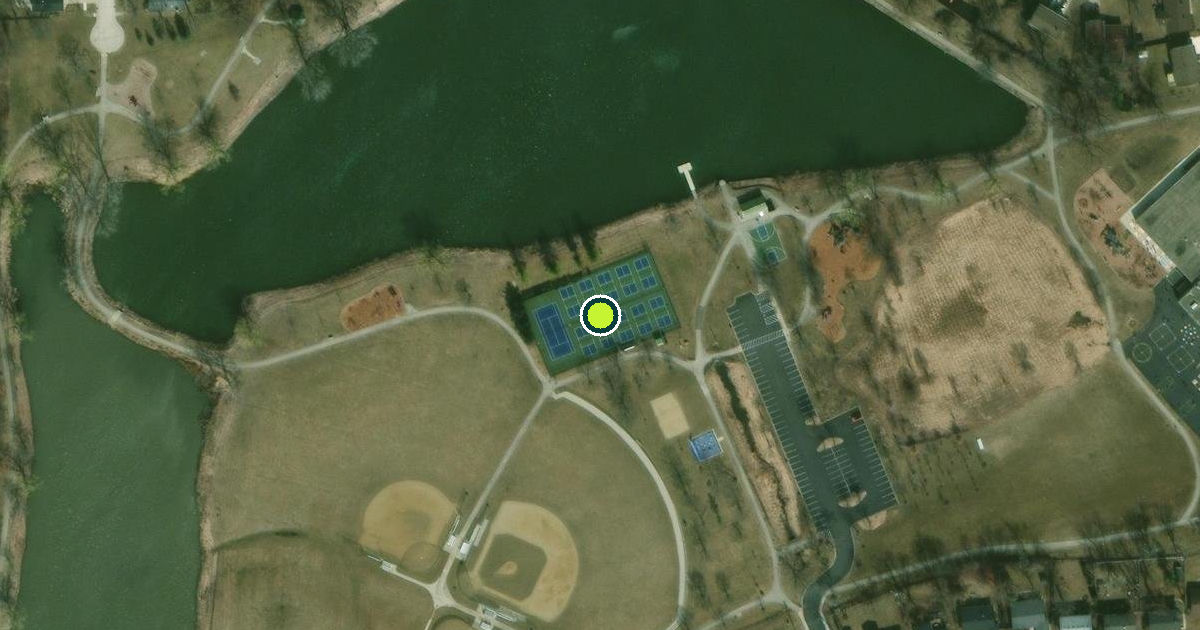 Satellite view of Fabbrini Park Pickleball Courts