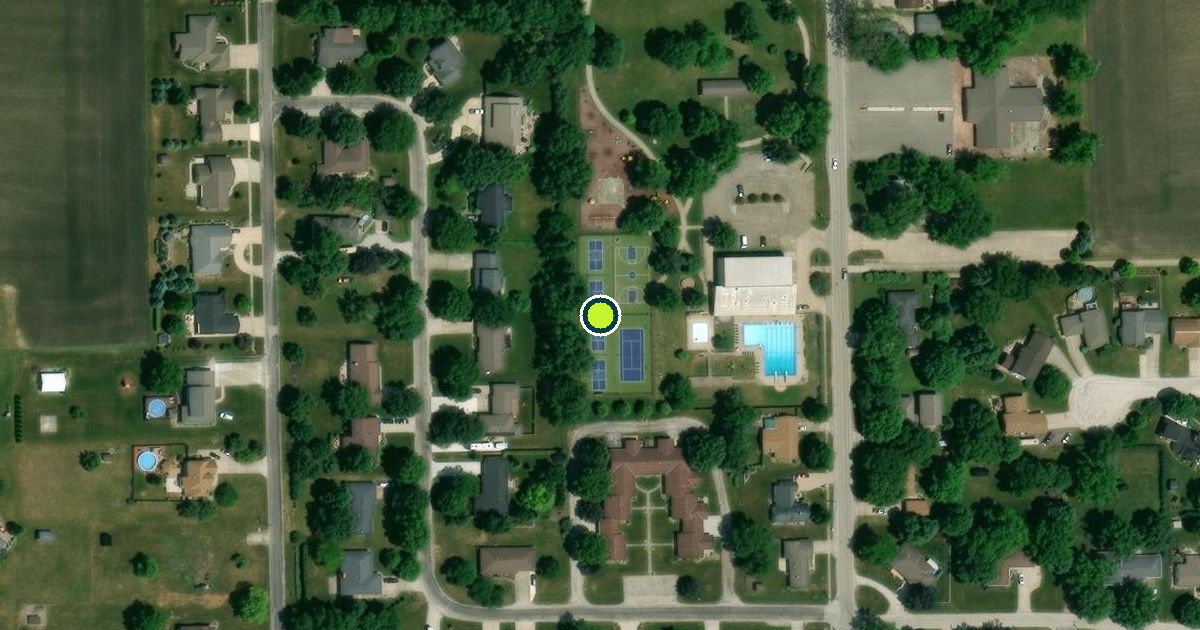 Satellite view of Fairbury Pickleball Courts