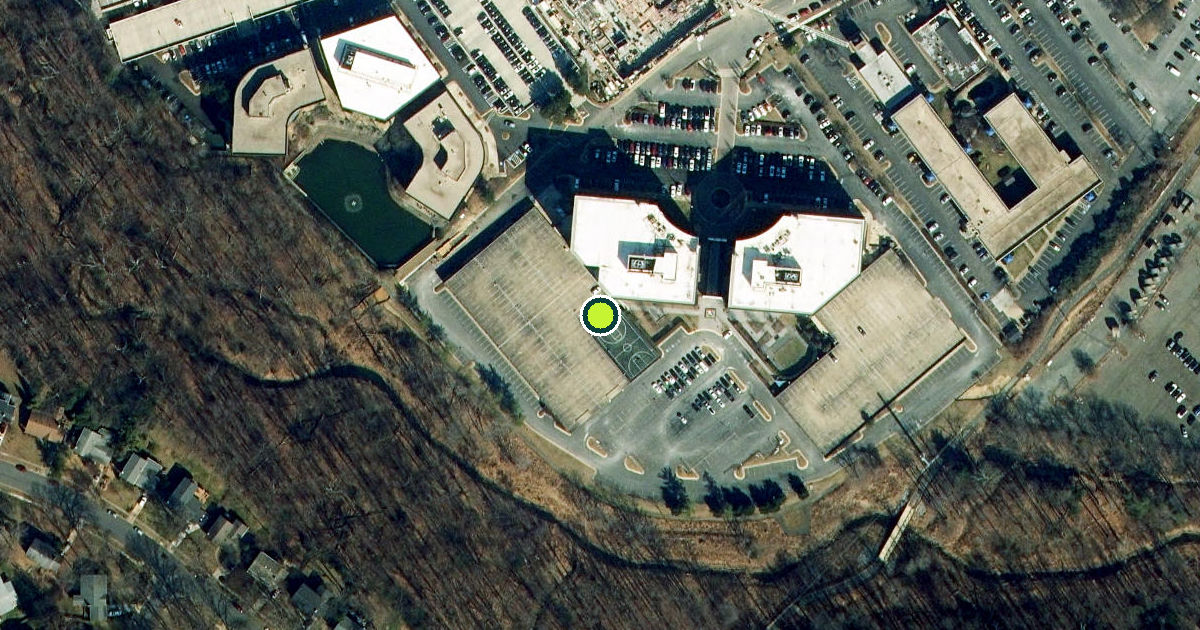 Satellite view of Fairfax County Pickleball Courts