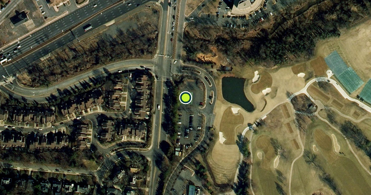 Satellite view of Fairfax County Pickleball Courts