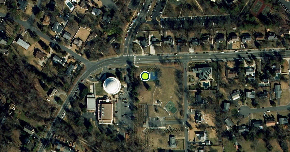 Satellite view of Fairfax County Pickleball Courts