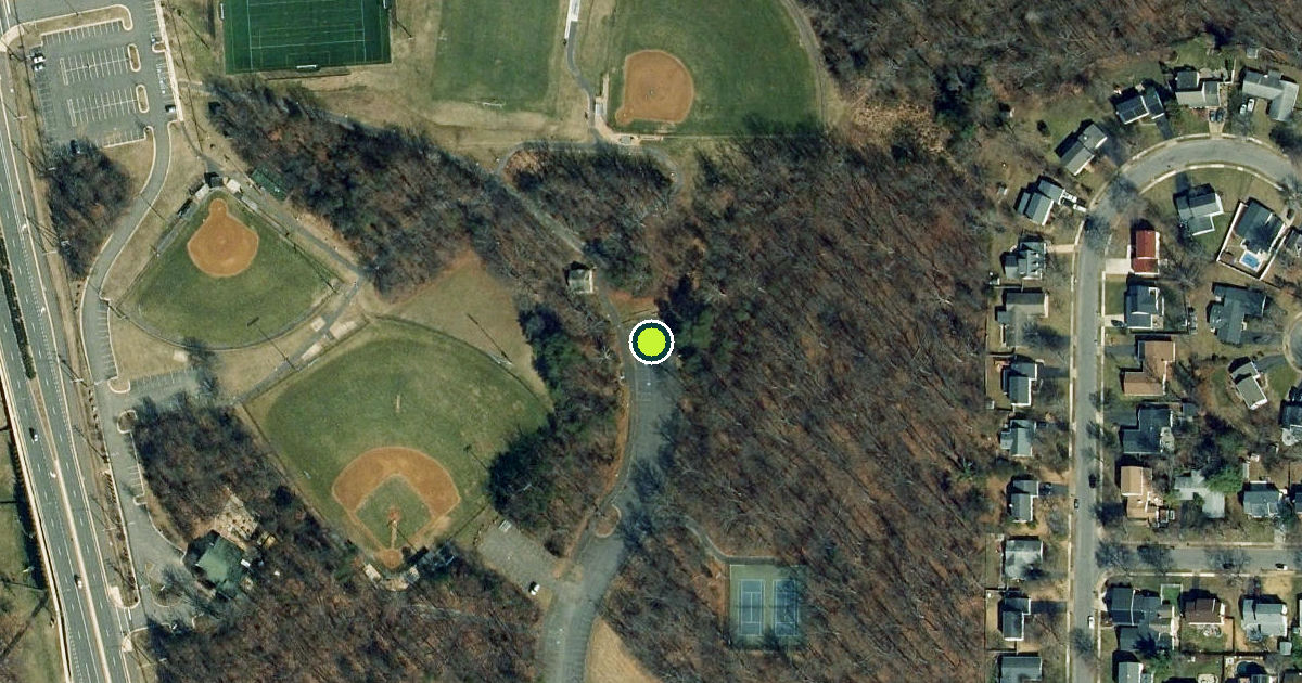 Satellite view of Fairfax County Pickleball Courts
