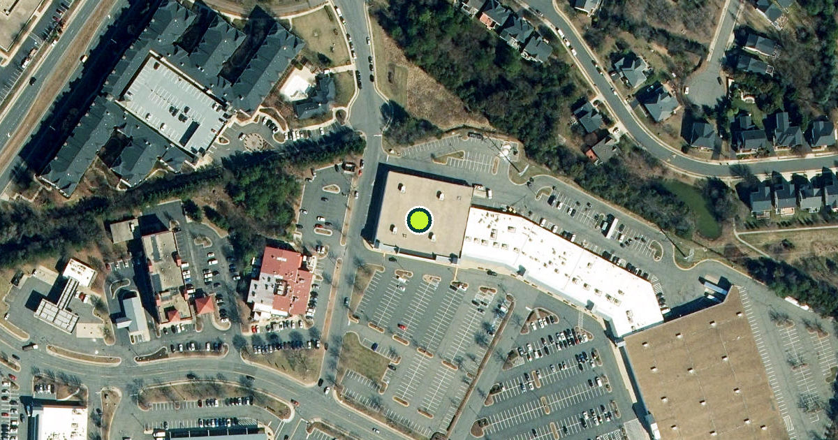 Satellite view of Fairfax County Pickleball Courts