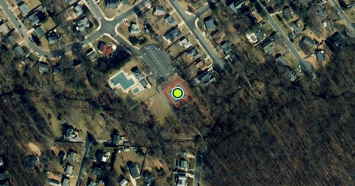Satellite view of Fairfax Pickleball Courts
