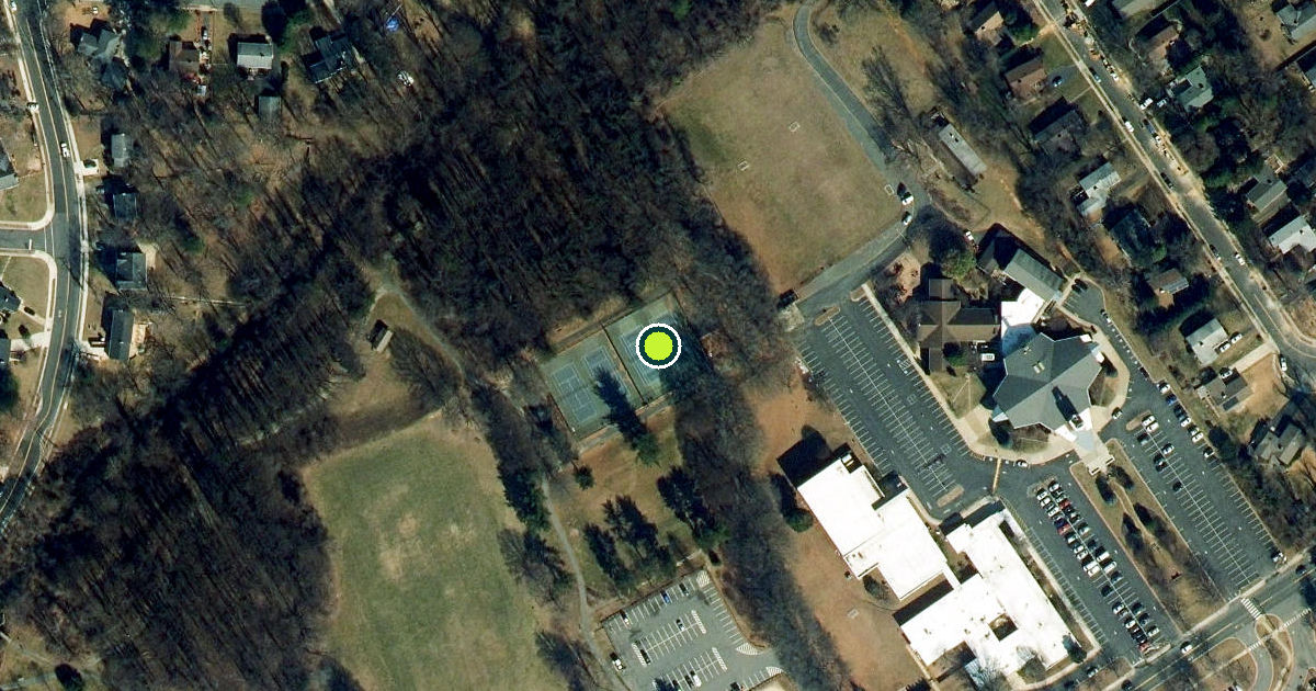 Satellite view of Fairfax Pickleball Courts