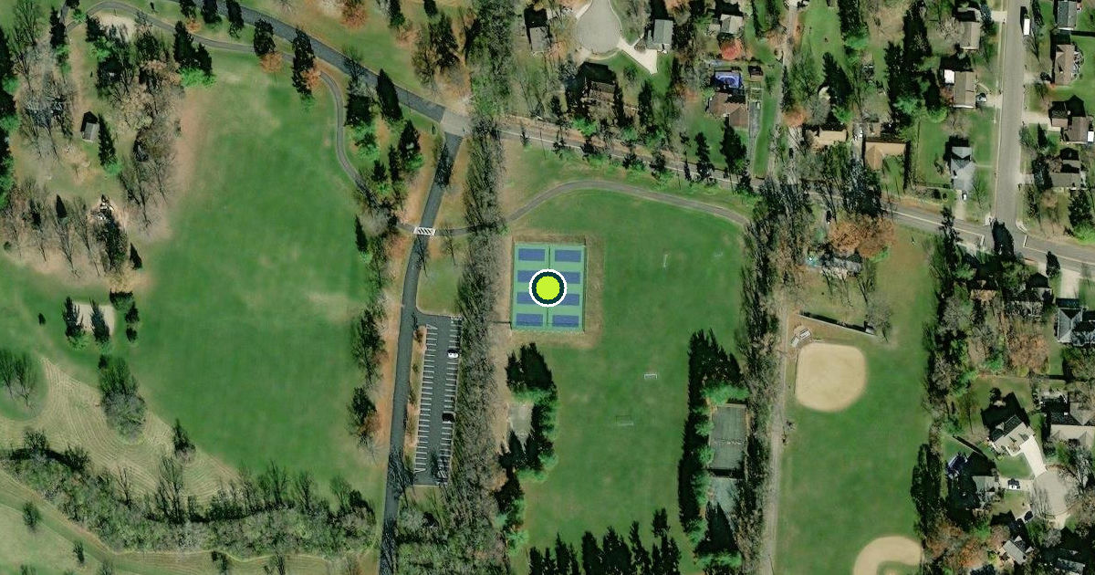 Satellite view of Fairfield Pickleball Courts