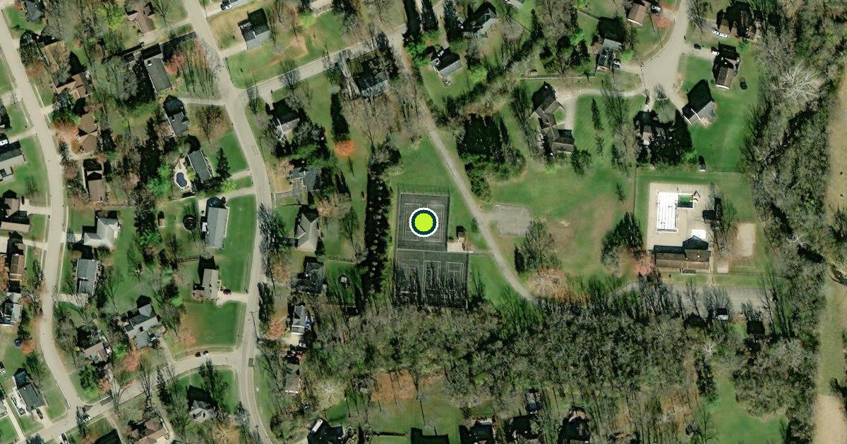 Satellite view of Fairfield Pickleball Courts