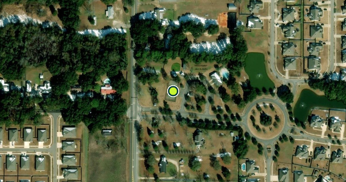Satellite view of Fairhope Pickleball Courts