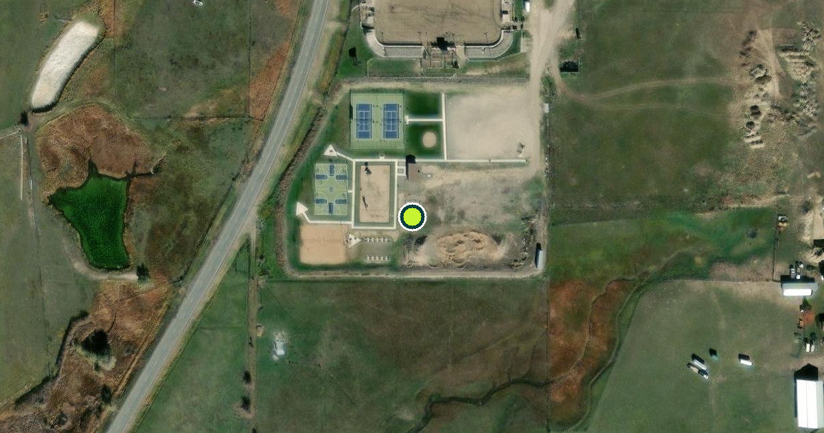 Satellite view of Fairview Pickleball Court