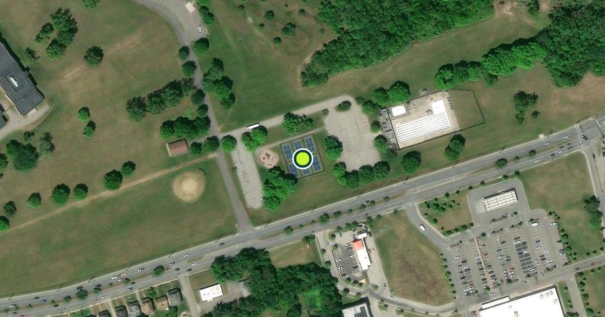 Satellite view of Fallon Park Pickleball Courts