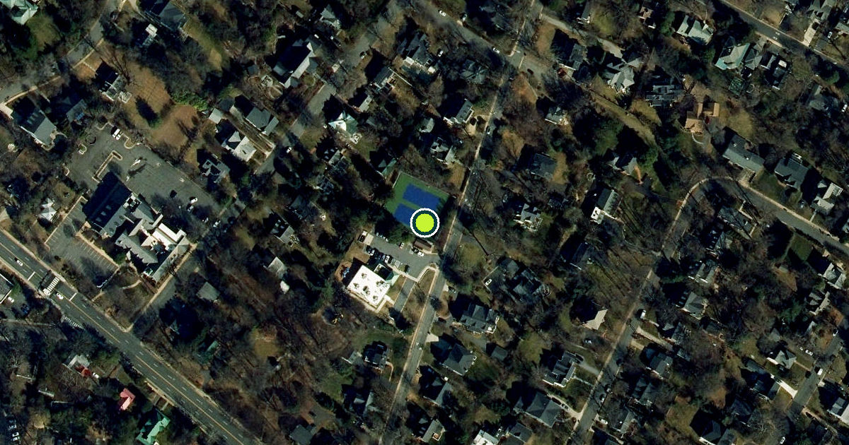 Satellite view of Falls Church Pickleball Courts