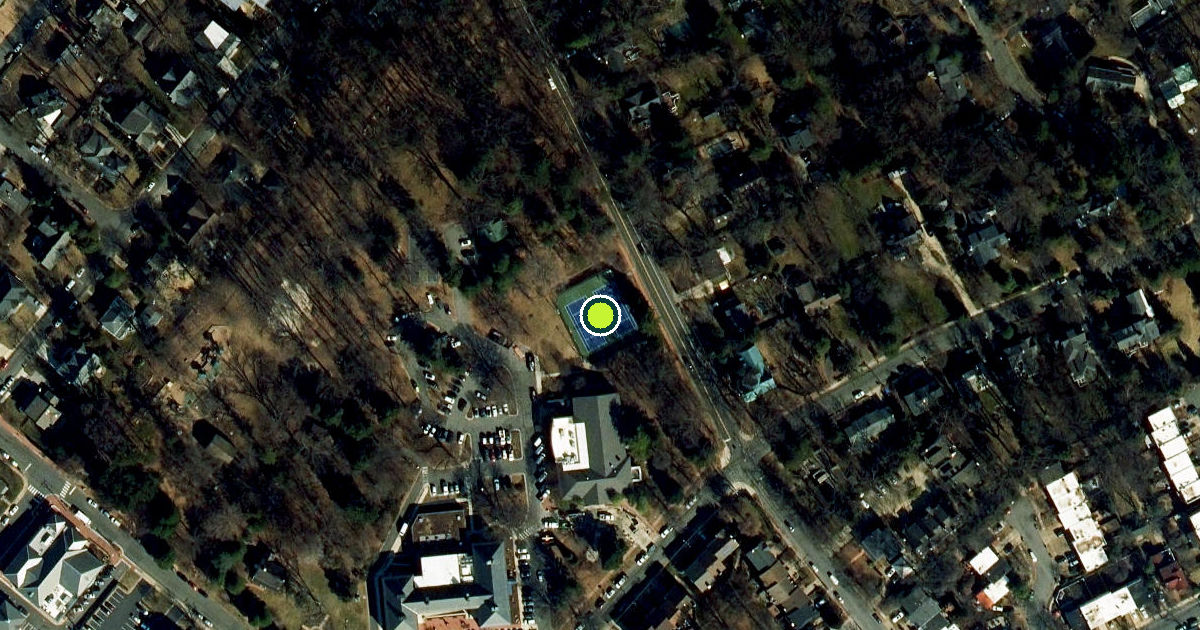 Satellite view of Falls Church Pickleball Courts
