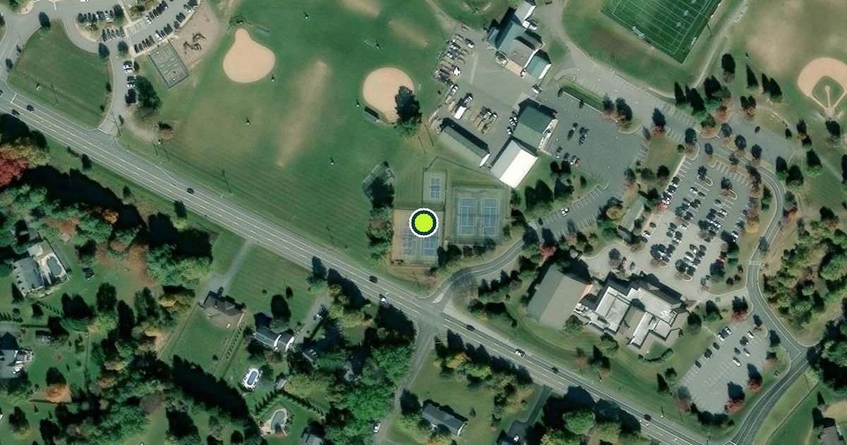 Satellite view of Fallston Recreation Complex Pickleball Courts