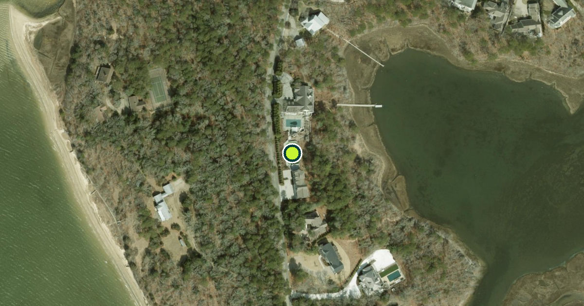 Satellite view of Falmouth Pickleball Courts
