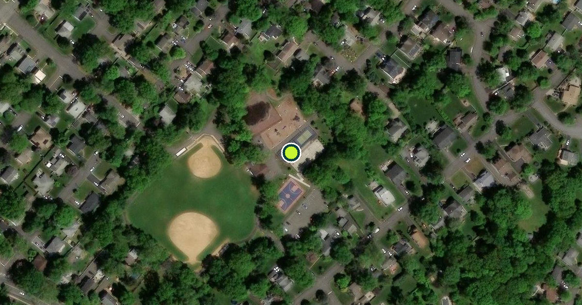 Satellite view of Fanwood Pickleball Courts