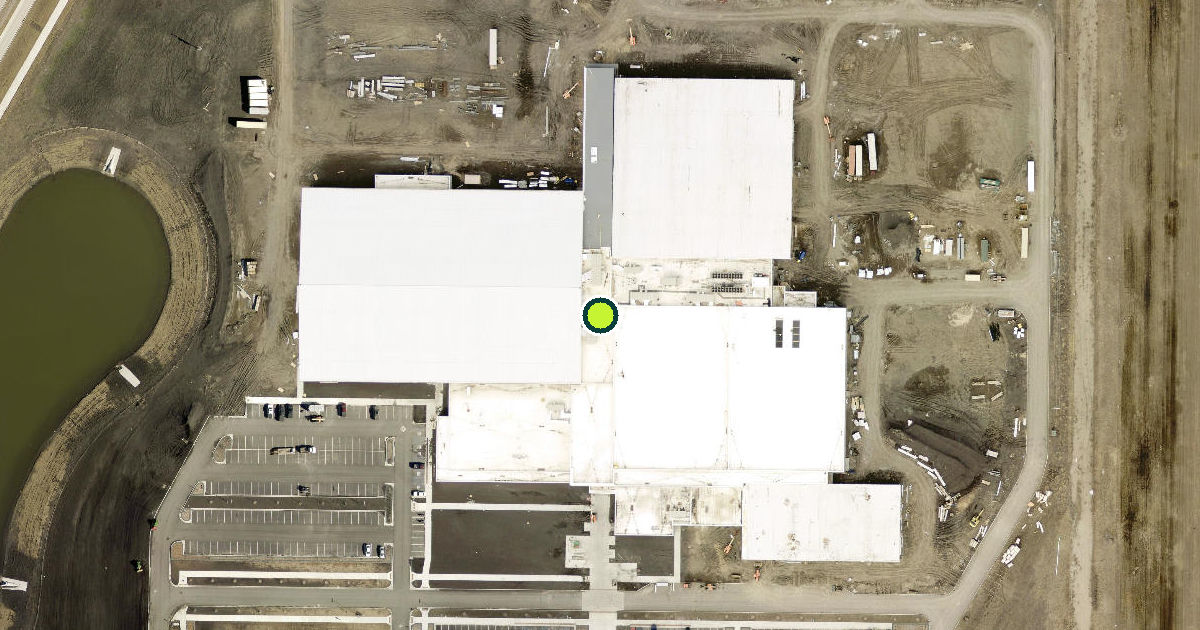 Satellite view of Fargo Parks Sports Center